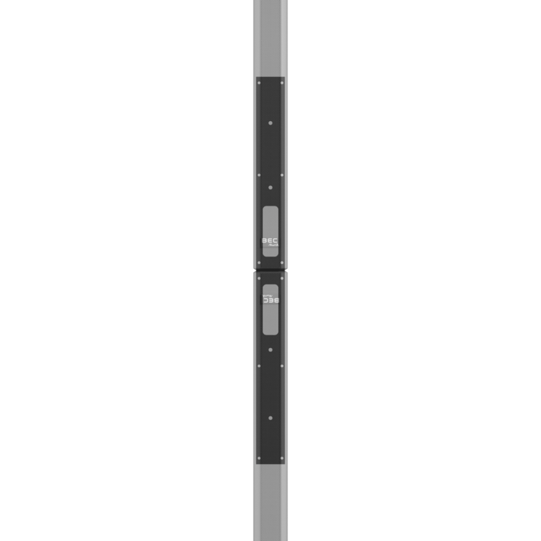 BEC_Stacking-Adapter_IC120_schwarz_Lautsprecher_frontal